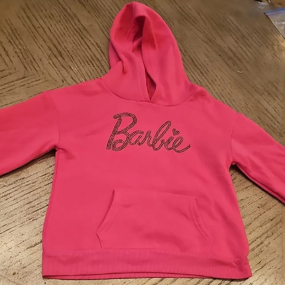 Barbie Kids Fuchsia Hoodie Size 7/8 Girls